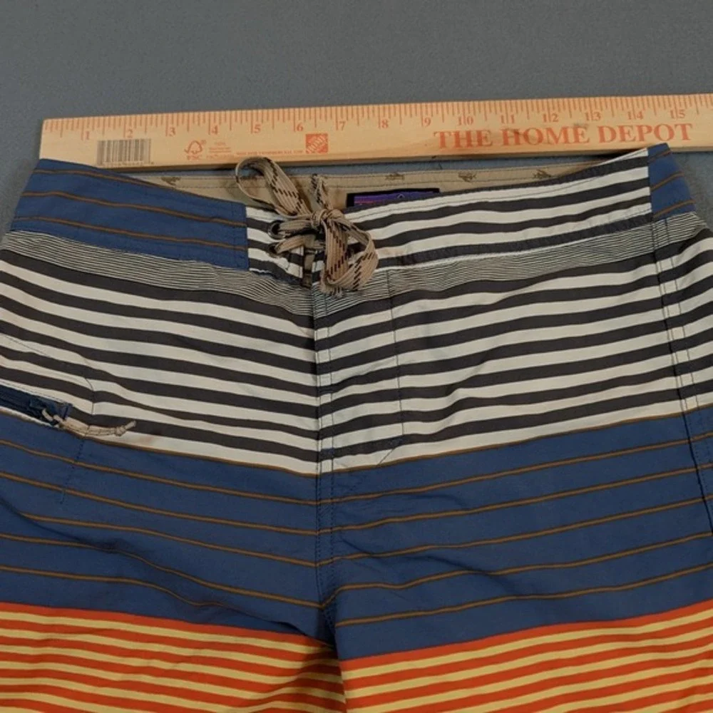 Patagonia Mens Board Shorts Swim‎ Trunks Size 29 Striped